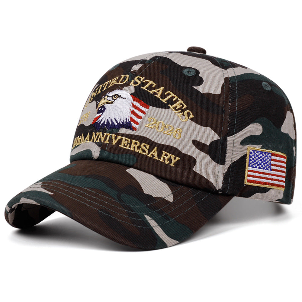 Wholesale Vintage Washed Denim Baseball Cap With Eagle Embroidery Casual Hip Hop Style Fashion Accessory