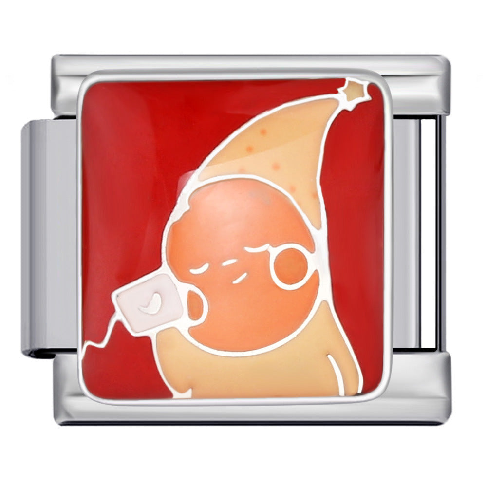 Pulsera de encanto italiano de 5 piezas al por mayor de 9 mm empalme de bricolaje lindo pulsera compuesta de acero inoxidable creativo