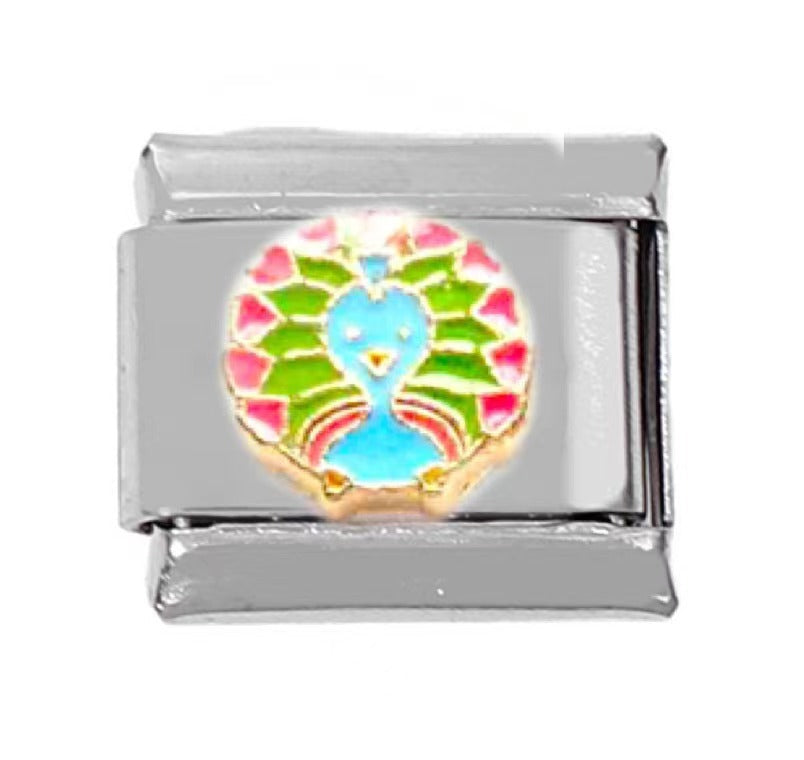 Wholesale 5pcs Italian Charm Bracelet 9mm DIY Splicing Cute Cartoon Stainless Steel Composable Bracelet