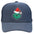 Wholesale Christmas green hair monster embroidered label grid baseball cap