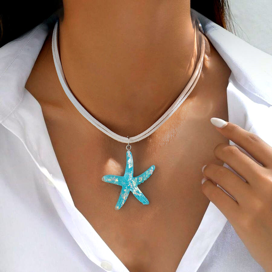 Wholesale Bohemian Starfish Pendant Necklace