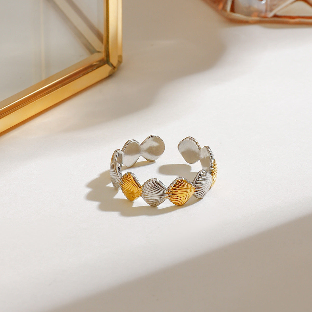 Wholesale 18k gold stainless steel ring