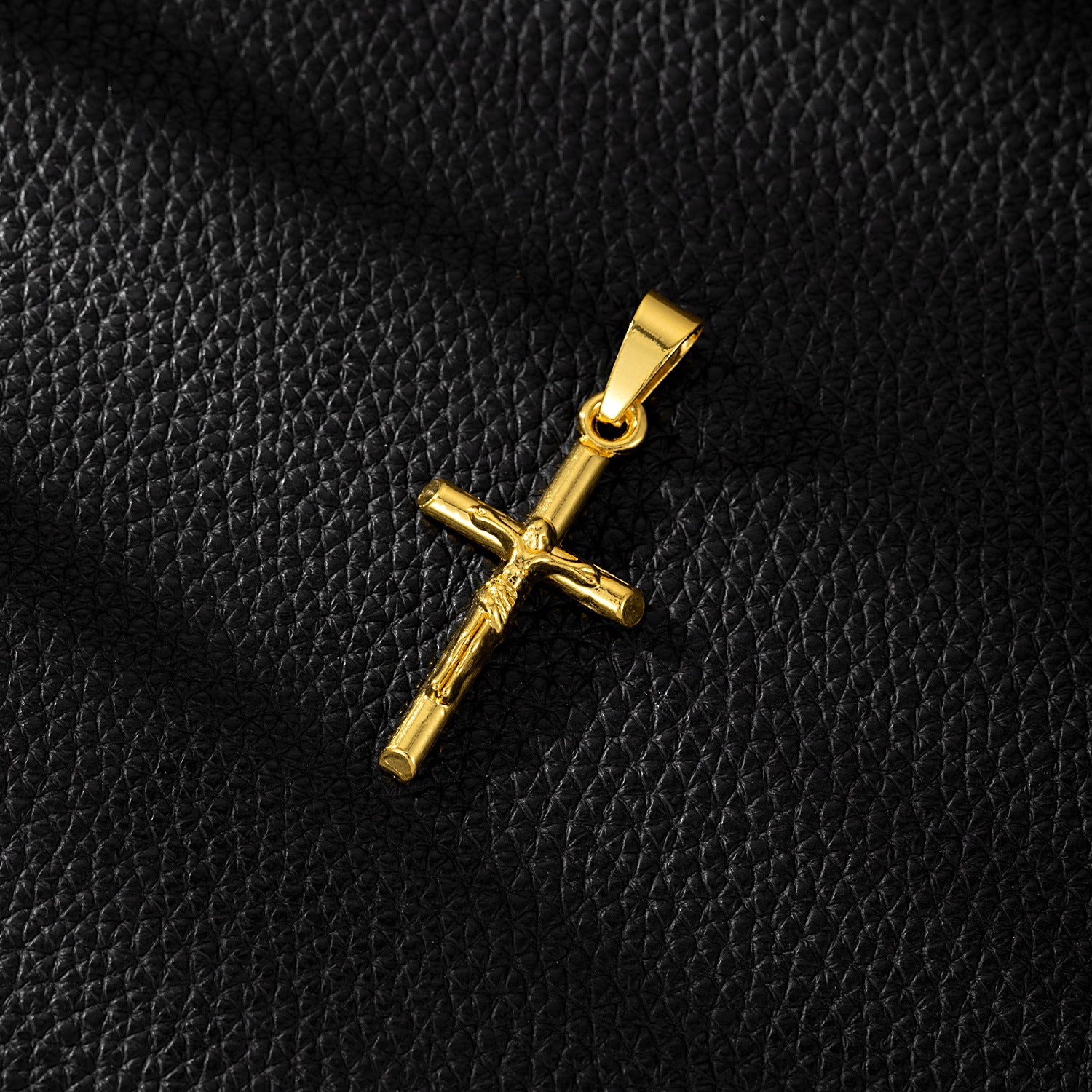 Wholesale Stainless Steel Cross Pendant Necklace Hip Hop American Style Unisex Trendy Fashion Accessory
