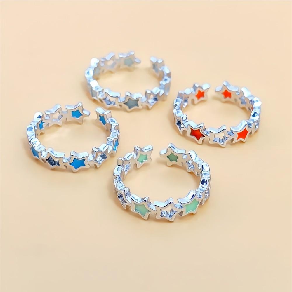 Wholesale  personalized luminous five-pointed  ring