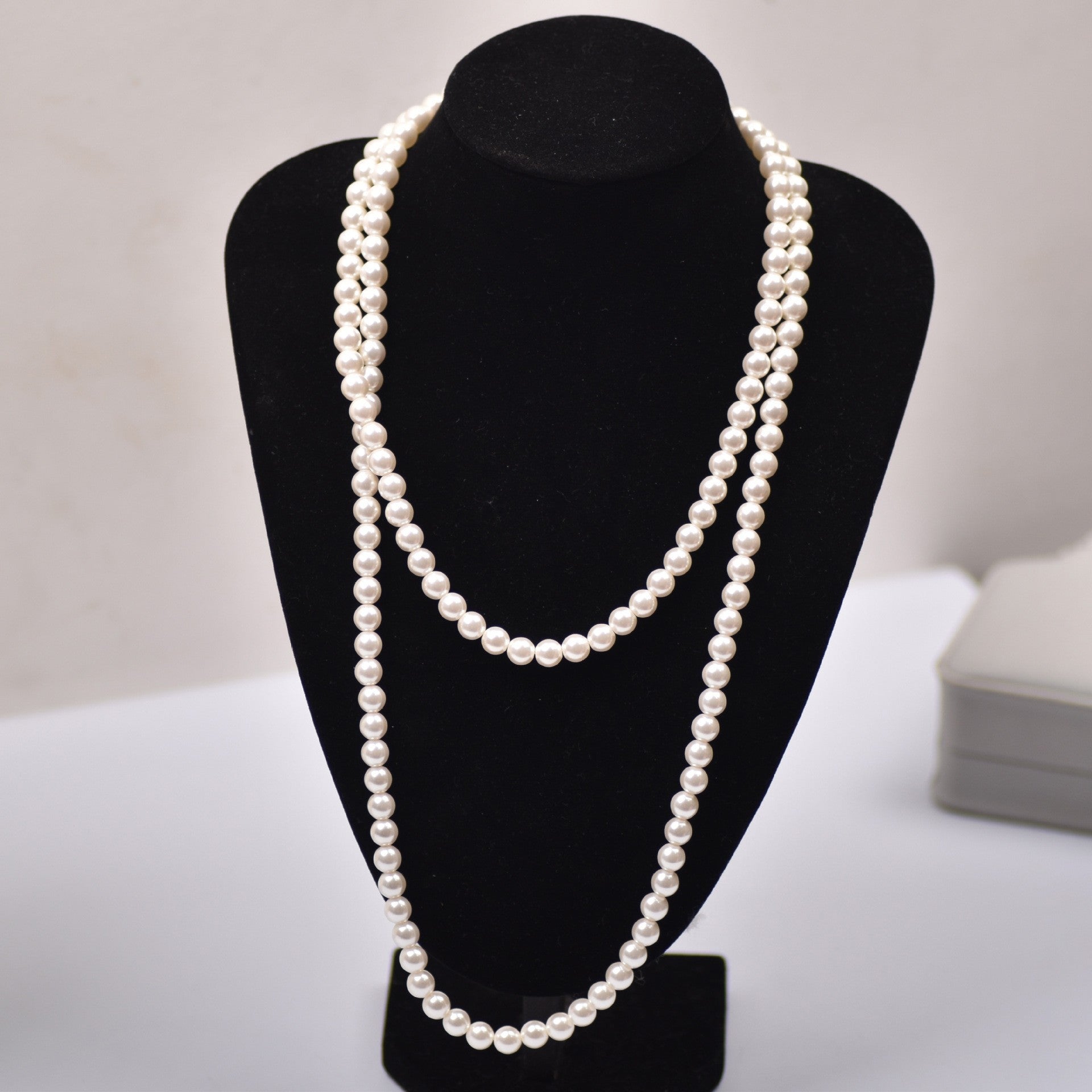 Wholesale  pearl necklace  long multi-layer necklace