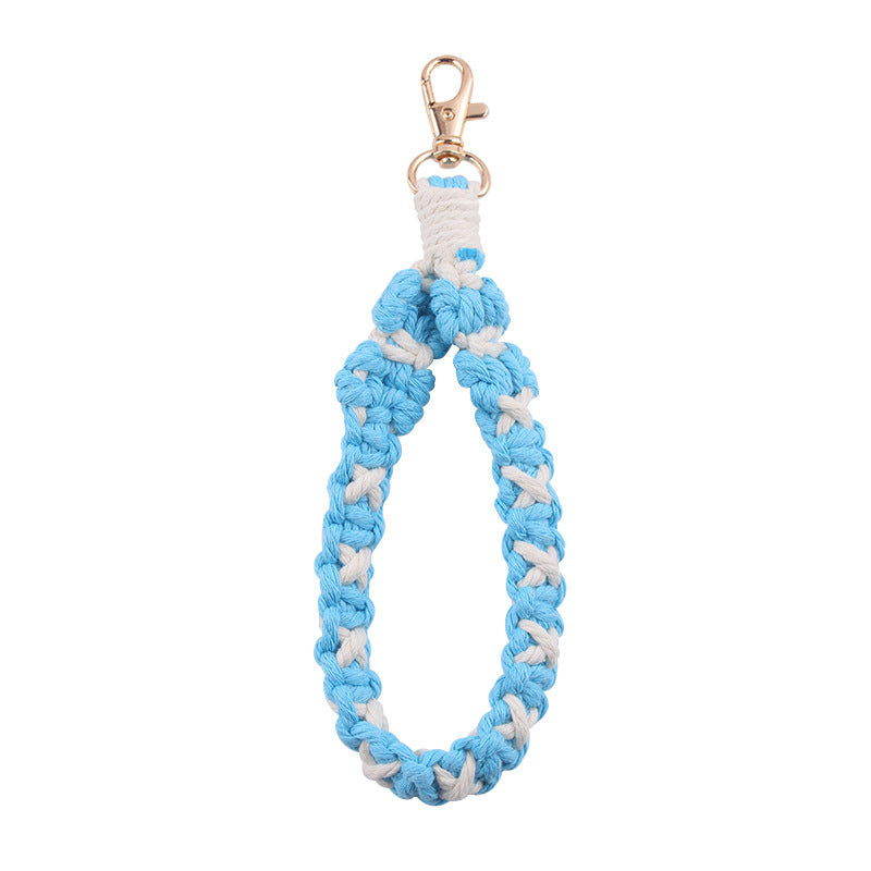 Wholesale Hand Woven Cotton Rope Lanyard Keychain ACC-KC-GuangTian070