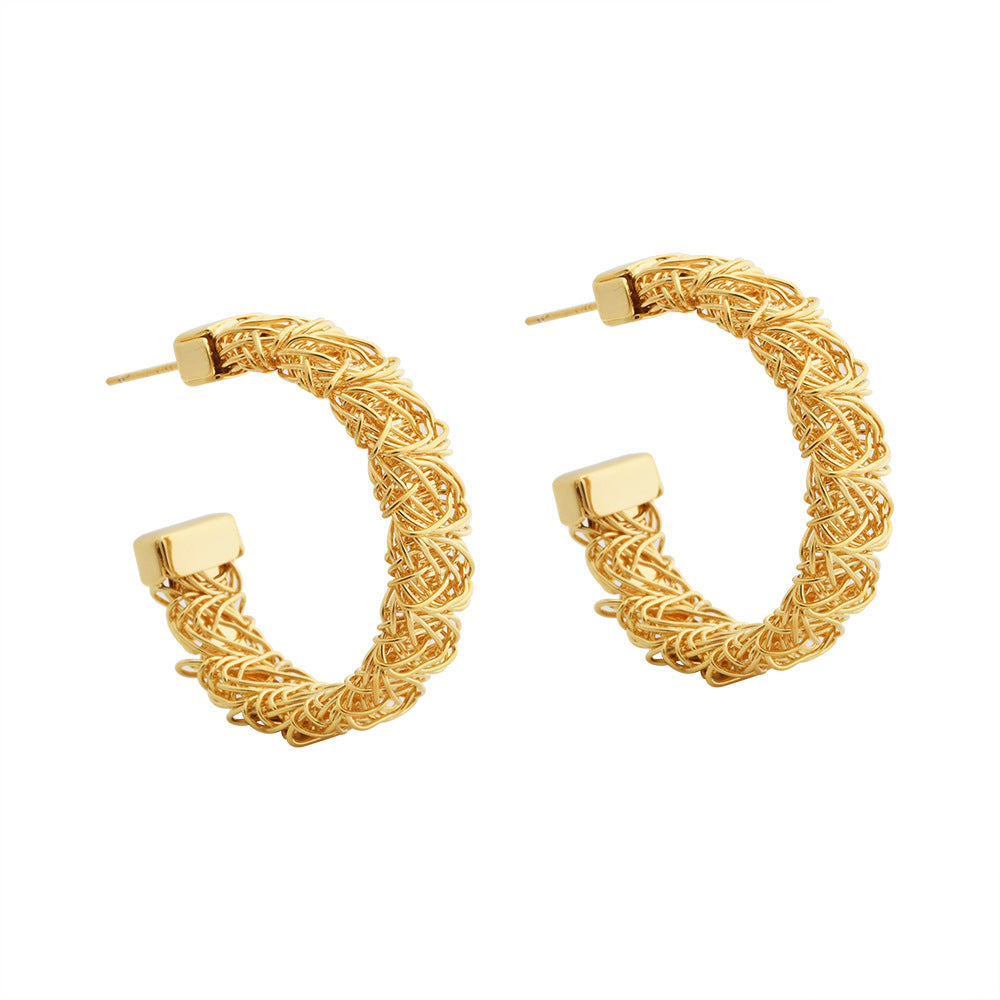 Wholesale Braided wire wrapped earrings