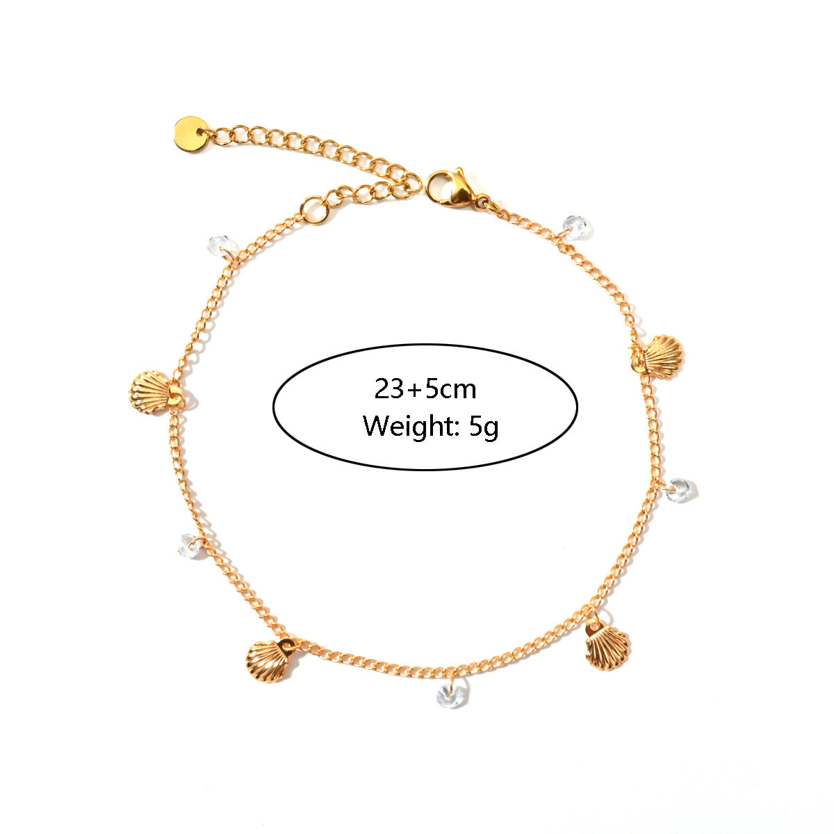 Wholesale  fashion beach style stainless steel anklet