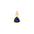Wholesale S925 sterling silver teardrop-shaped colored zircon light luxury necklace