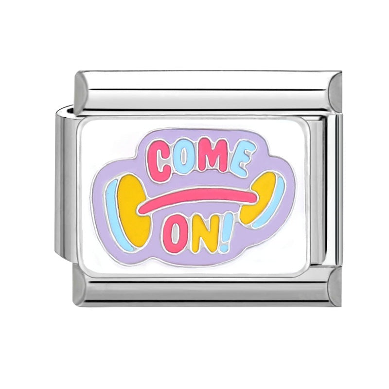 Wholesale Italian Charm Bracelet 9mm DIY Splicing Creative Pattern Stainless Steel Composable Bracelet