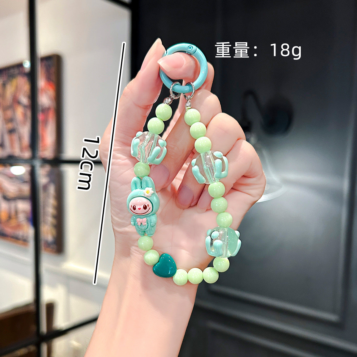Wholesale Cartoon Cute Graffiti Bead Bracelet Keychains