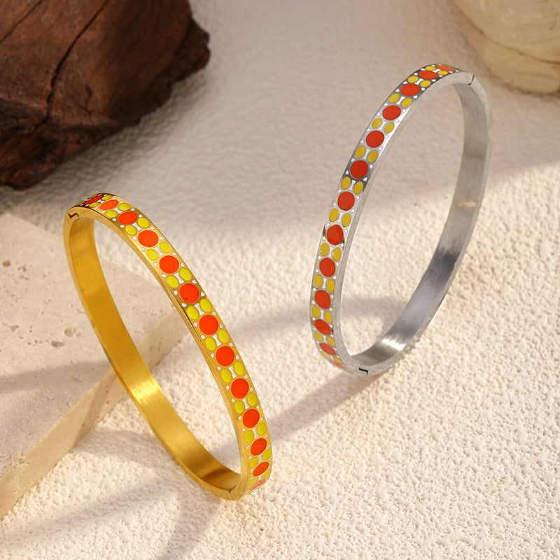 Wholesale colorful stainless steel bracelet