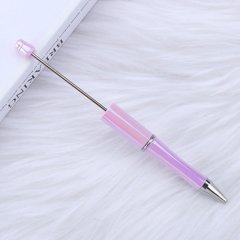 Wholesale 10pcs Beadable Pens Colorful UV Electroplating Colorful DIY Bead Pens ACC-PN-JinBN020
