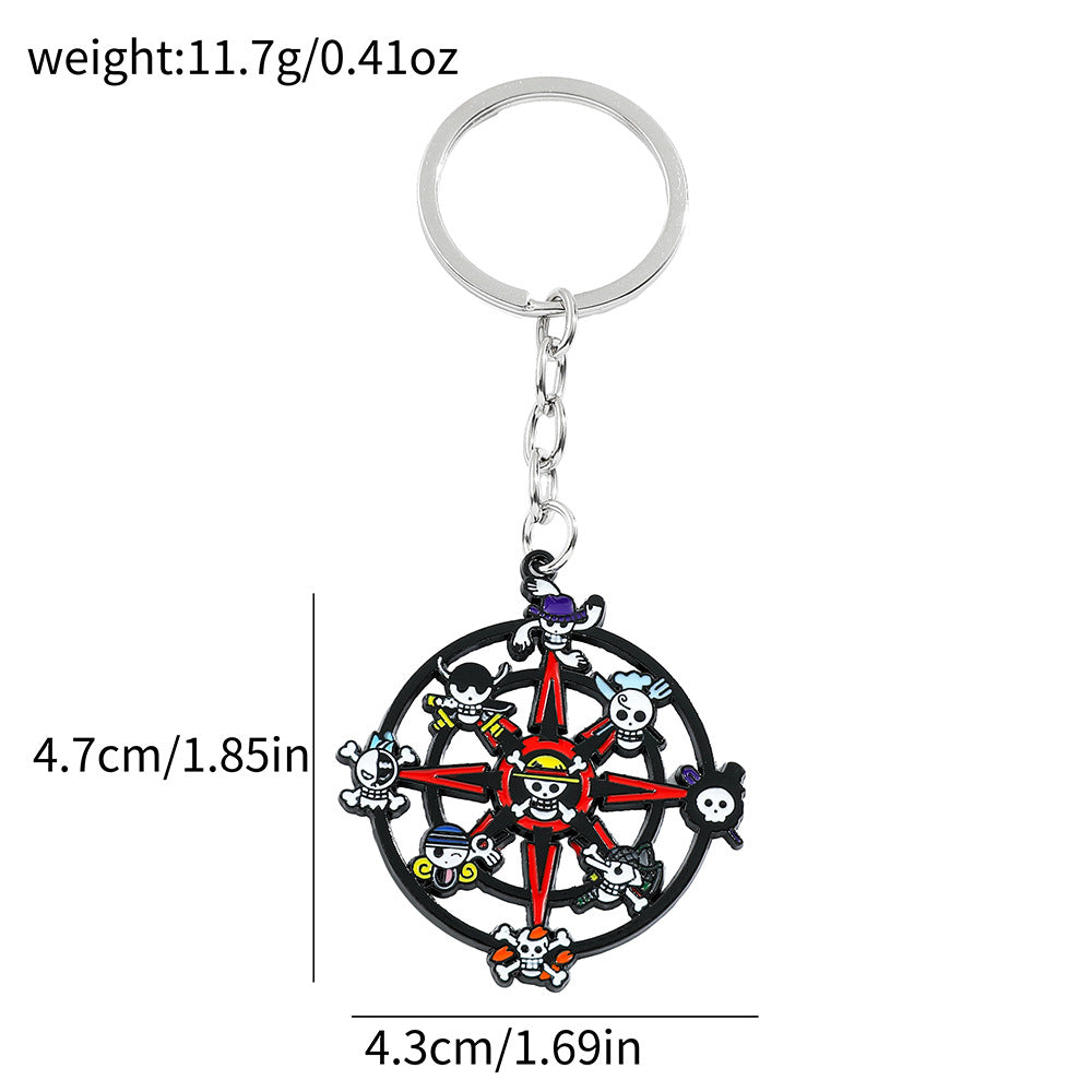 Wholesale  Skull Boat Rudder Keychain