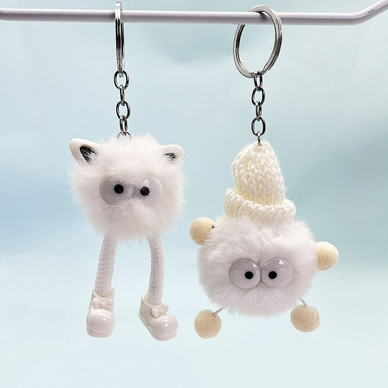Wholesale Plush Elf Keychain Small Briquette Bag Pendant Keychains
