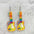 Boucles d'oreilles acryliques en gros couleur guitare pipa instrument boucles d'oreilles
