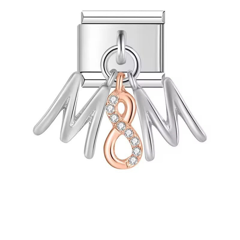 Wholesale Alloy Modular Bracelet Dripping Oil Simple Style Everyday Wear Fashion Accessory