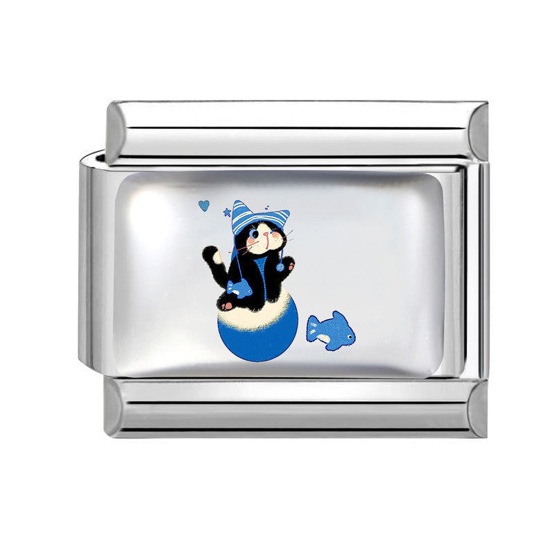 Wholesale Italian Cartoon Cute Animal DIY Stainless Steel Splicing Bracelet – Fashion Jewelry Accessory Gift