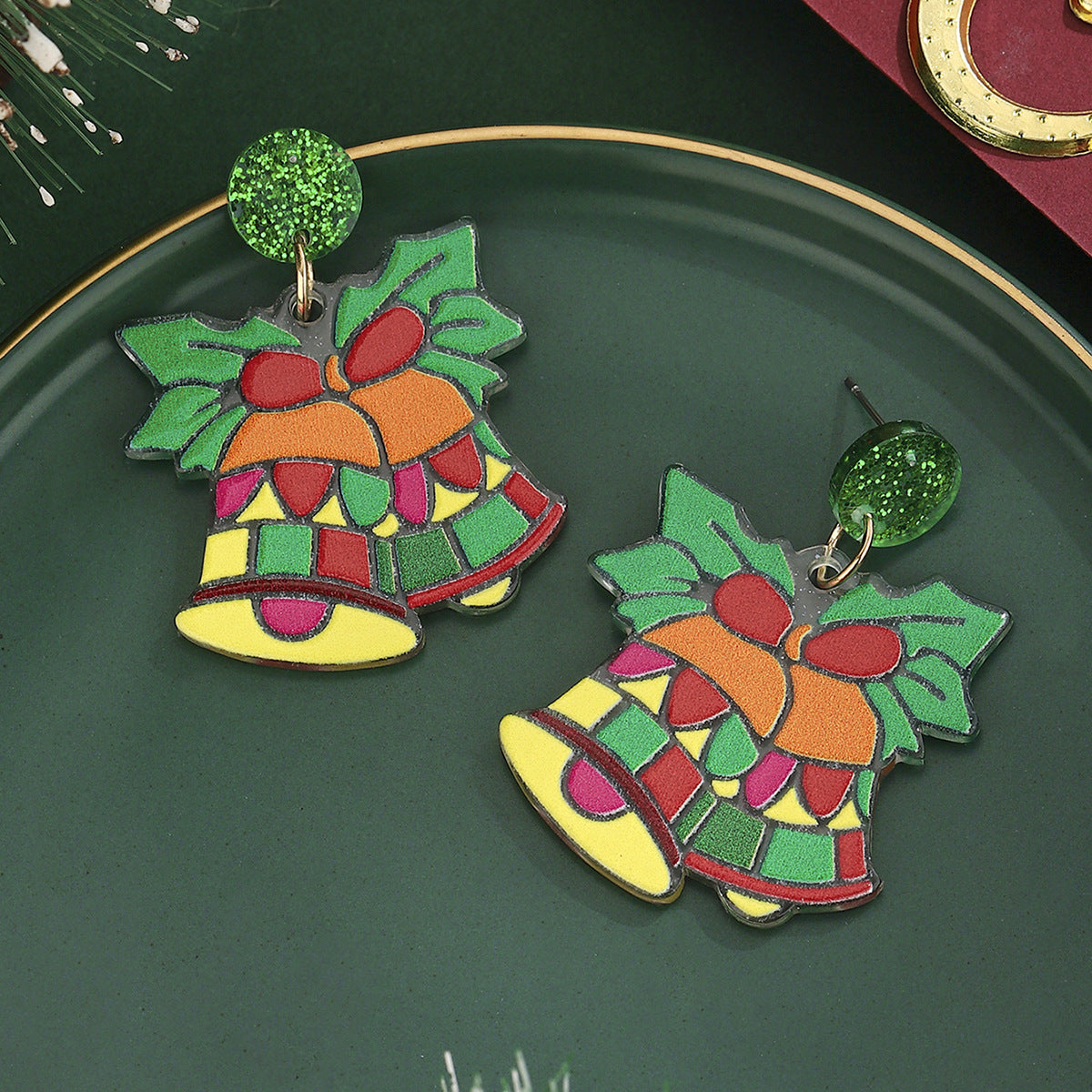Wholesale Christmas bell earrings