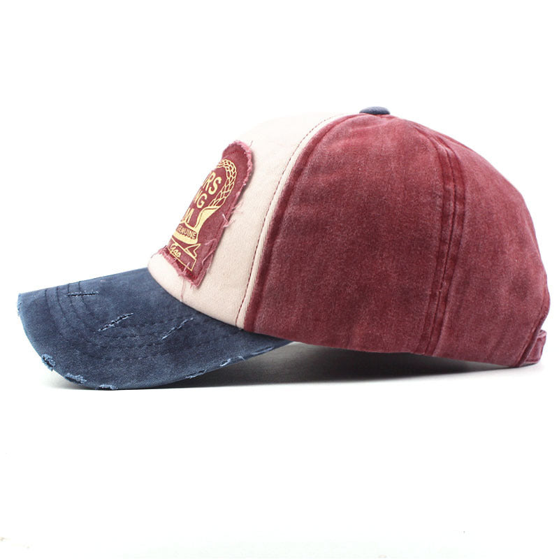 Wholesale Chic Distressed Motorcycle Baseball Cap Washed Trucker Hat For Outdoor Casual Wear