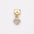 Wholesale 10pcs Italian Charm Bracelet 9mm DIY Splicing Gold Micro-paved Zirconia Pendant Stainless Steel Composable Bracelet
