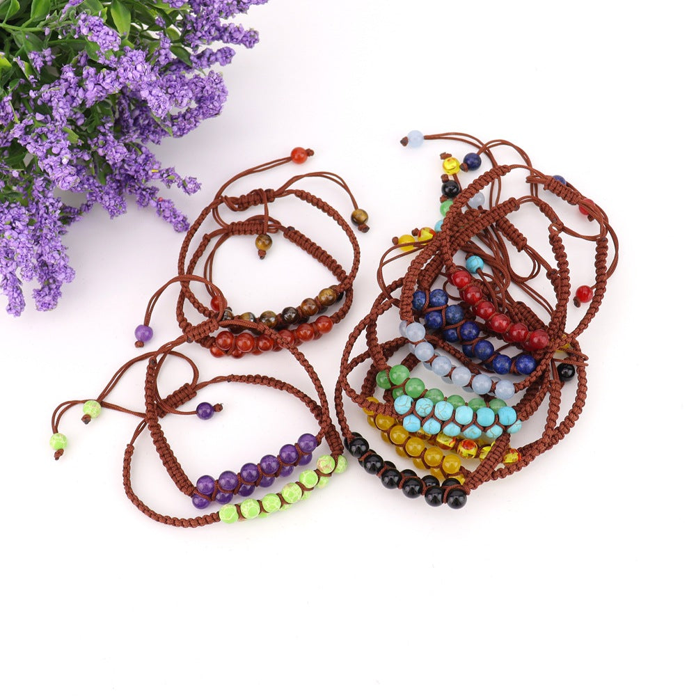 Wholesale Bohemian Handwoven Crystal Double Row Bracelet - Fashion Accessory for Everyday Wear