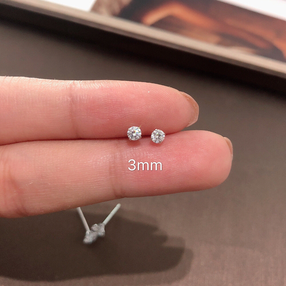 Wholesale Chic Copper Electroplated Sparkling Earrings Fashion Jewelry Accessory for Women