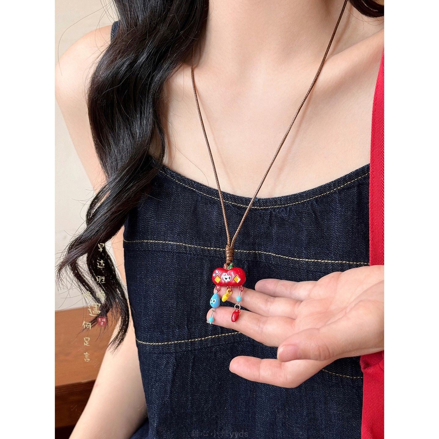 Wholesale Cartoon Elephant and Cat Beaded Necklace
