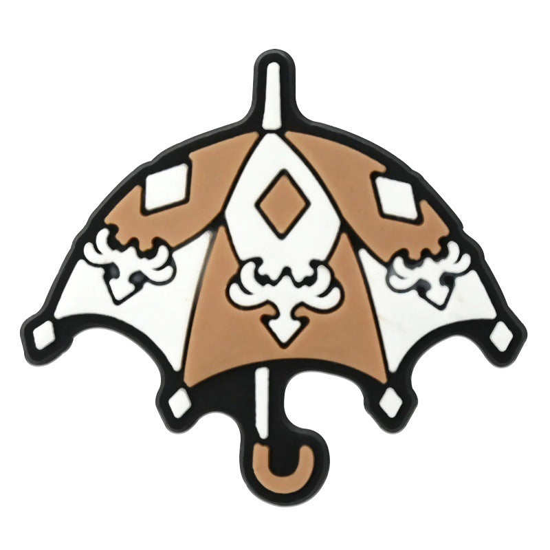 Wholesale  Random 100pcs Cartoon Skull   PVC Soft Rubber Shoe Buckle Decoration