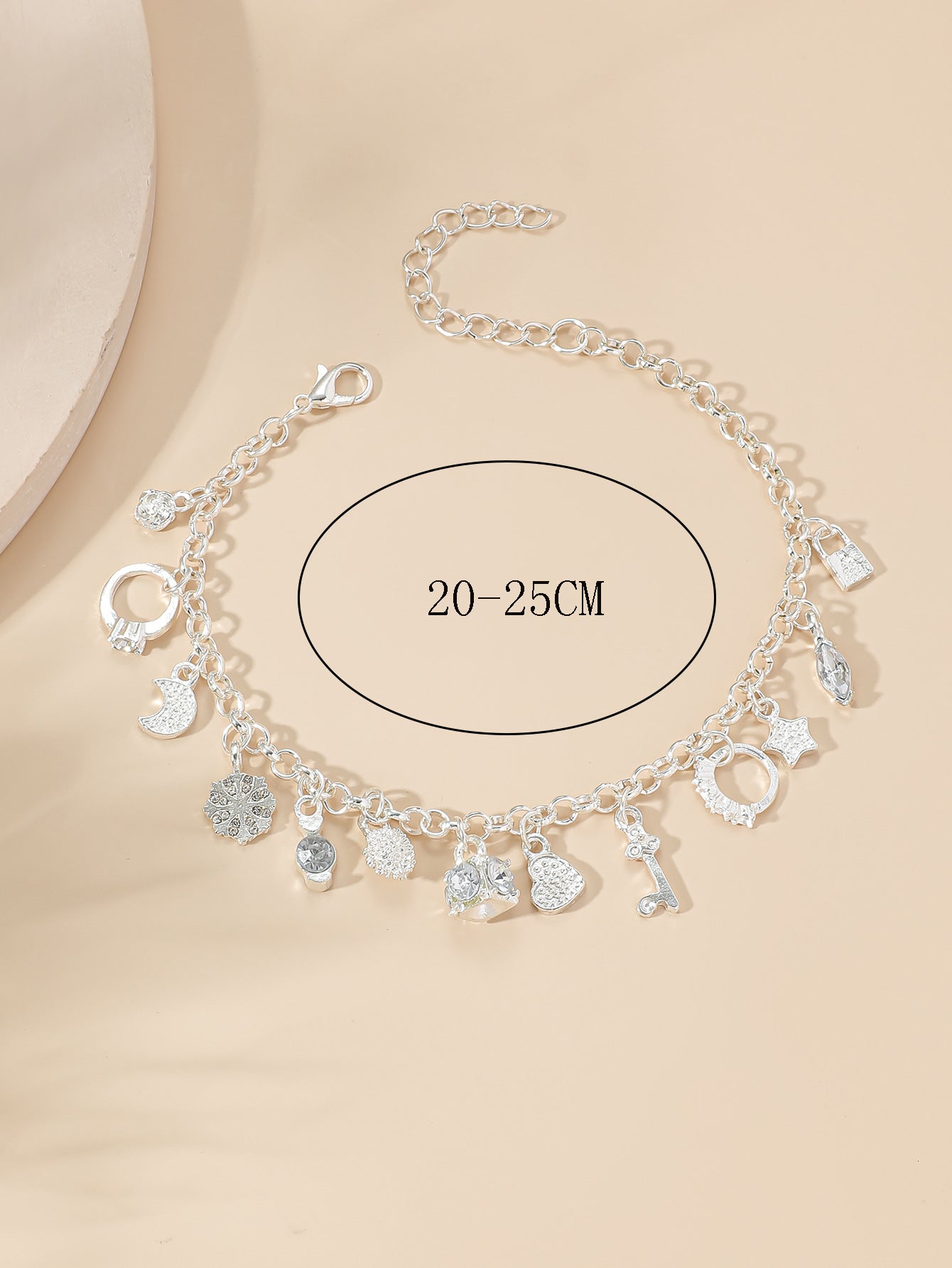 Wholesale Vintage Snowflake Star Key Anklet