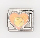 Wholesale 5pcs Italian Charm Bracelet 9mm DIY Splicing Heart Series Stainless Steel Composable Bracelet