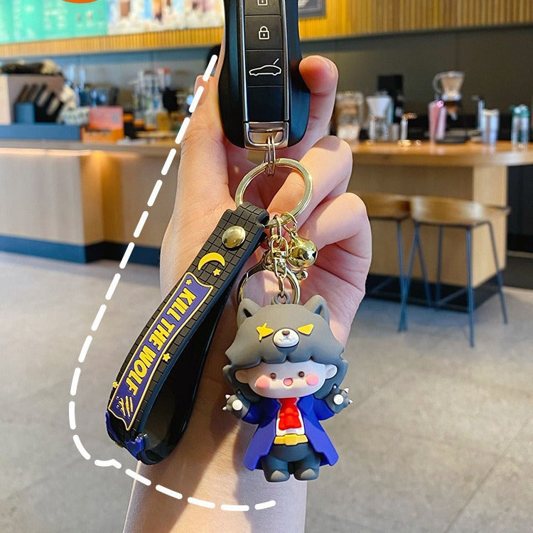 Wholesale Cute cartoon silicone keychain