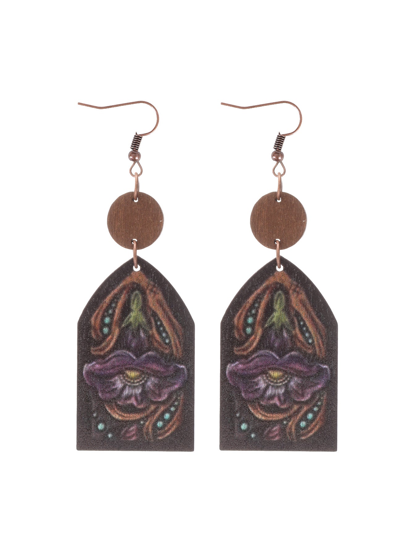 Wholesale  Western Style Wooden Earrings