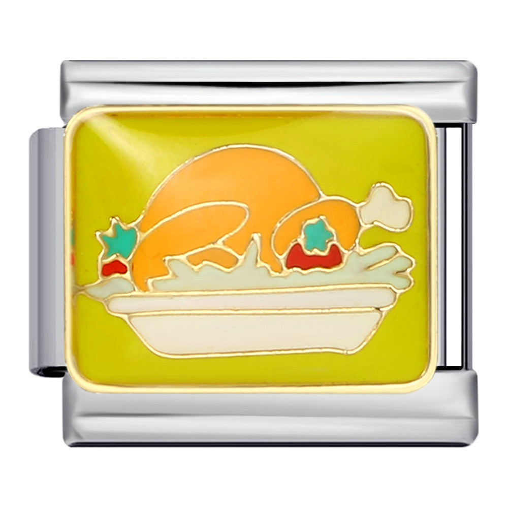 Wholesale Italian Charm Bracelet 9mm DIY Splicing Removable Thanksgiving Elements Stainless Steel Composable Bracelet