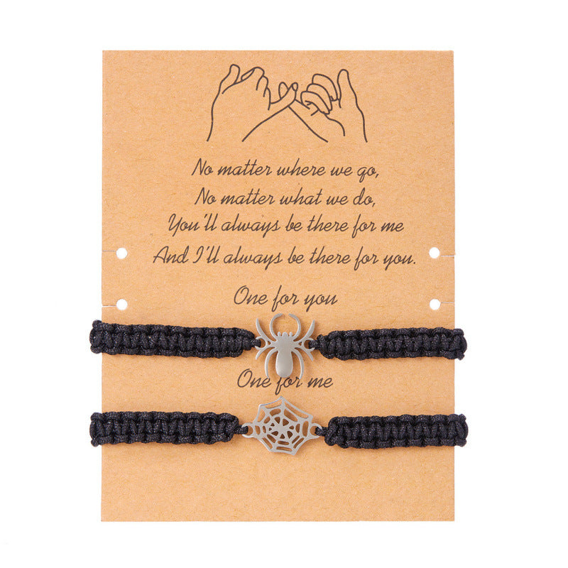 Wholesale  web Woven Bracelet Fashion Accessory for Couples Boutique Resale