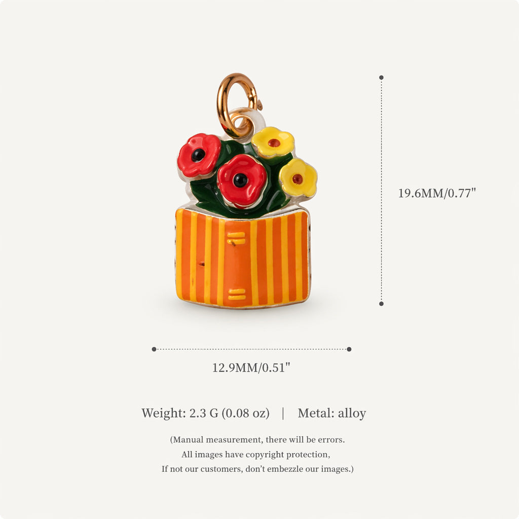 Wholesale Alloy Floral Pendant Charms 3D Lily DIY Necklace Jewelry Making Accessory Stylish Gift For Party Boutique Resale