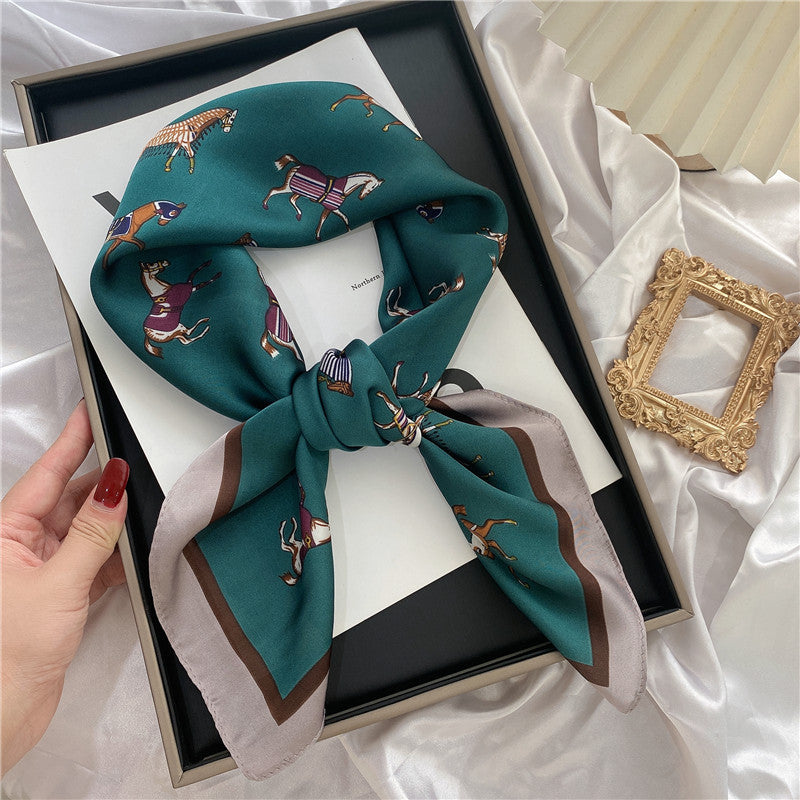 Wholesale Hangzhou Silk Spring Autumn f Women' s Shawl f 70cm Square f Gift Silk