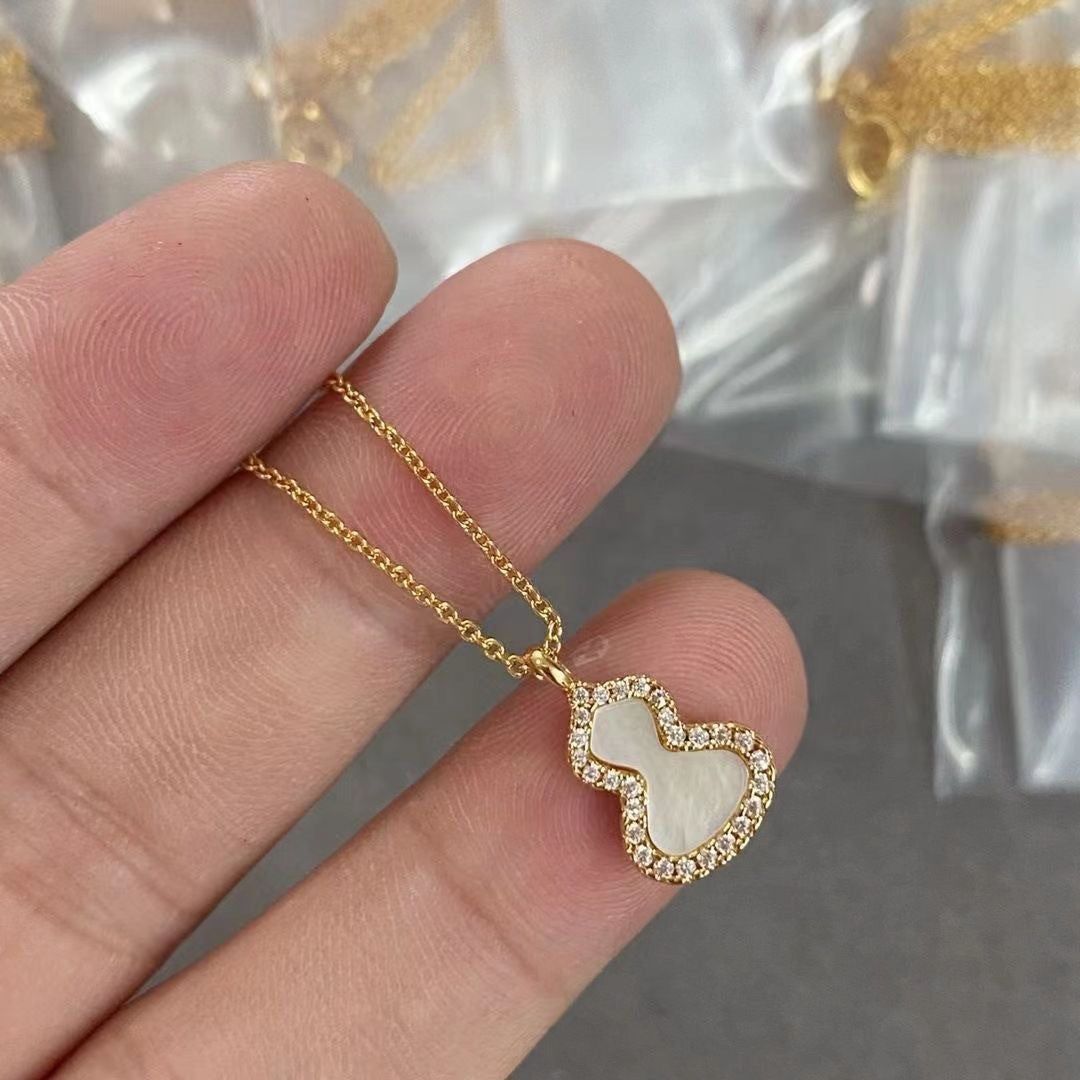 Wholesale Gold Kylin Gourd Diamond Necklace