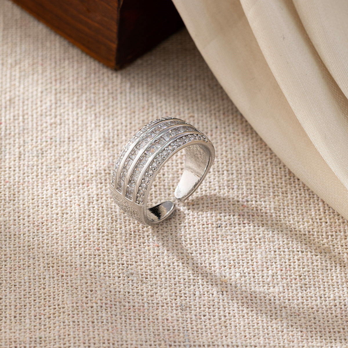 Wholesale Colored Zirconia Open Rings ACC-RS-SY001