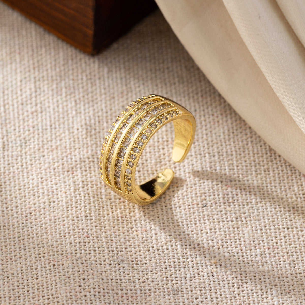 Wholesale Colored Zirconia Open Rings ACC-RS-SY001