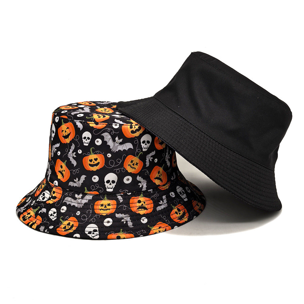 Wholesale  Funny Pumpkin Lantern Printed Bucket Hat