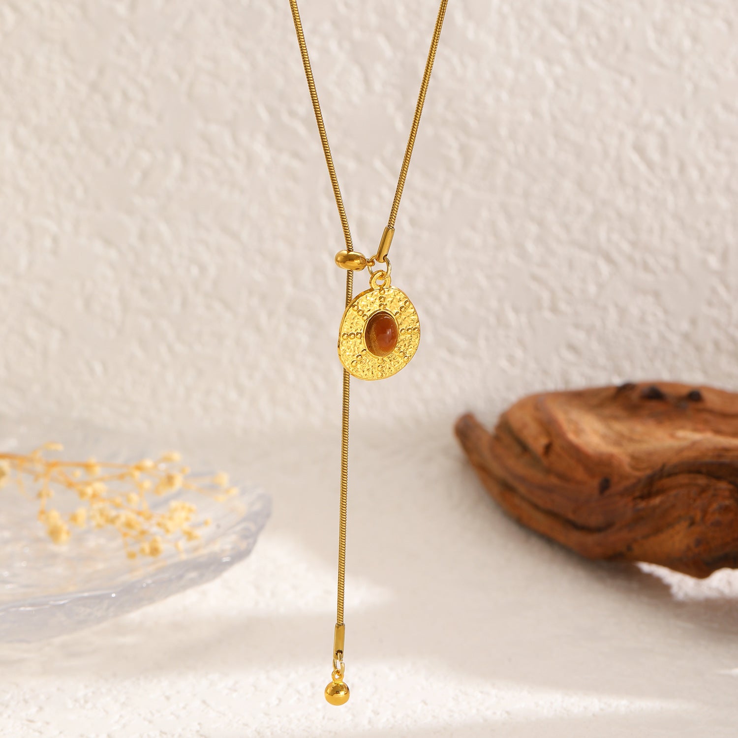 Wholesale Alloy Tiger Eye Necklace