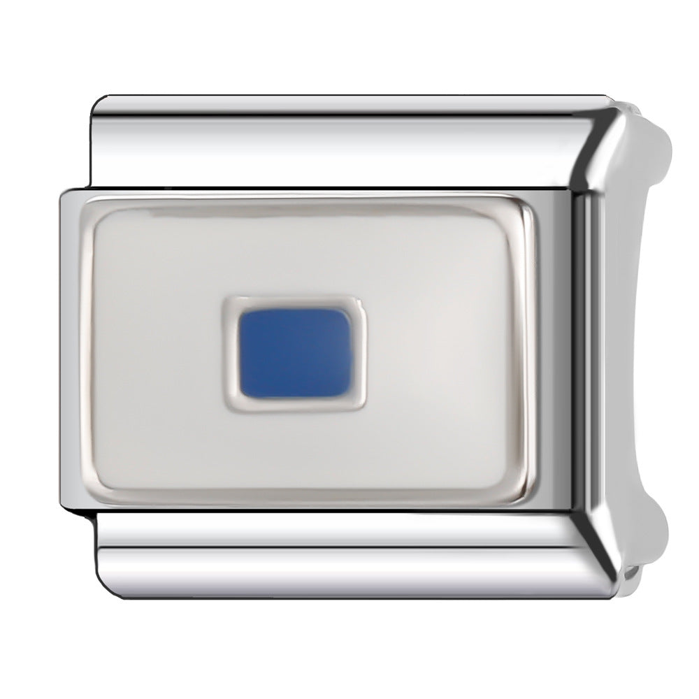 Wholesale Italian Charm Bracelet 9mm DIY Splicing Creative Pattern Stainless Steel Composable Bracelet