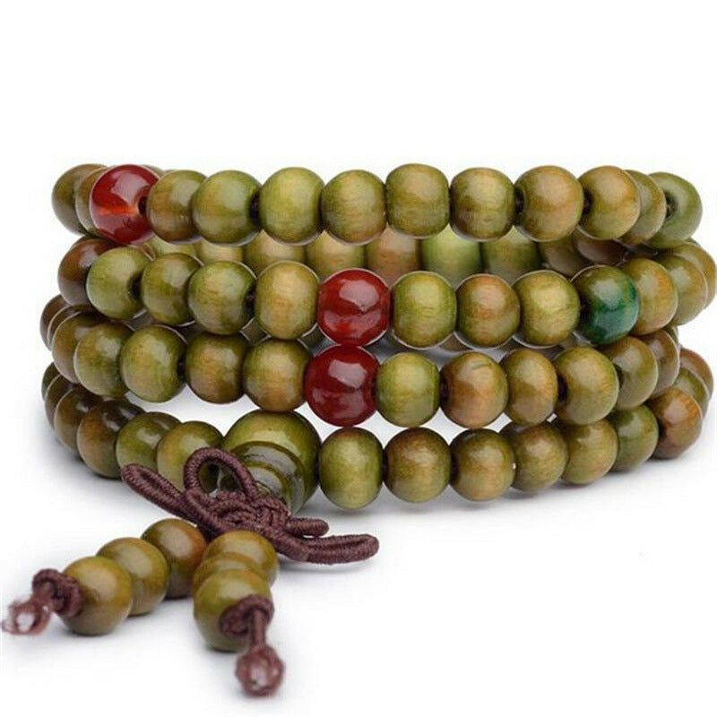 Wholesale 108 pieces multi-circle  sandalwood beads bracelet