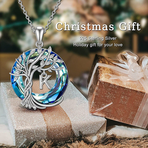 Wholesale Tree of Life Alphabet Necklace