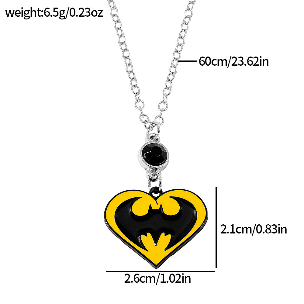 Wholesale Cute  Pendant Necklace Alloy Drip Oil Enamel  Heart