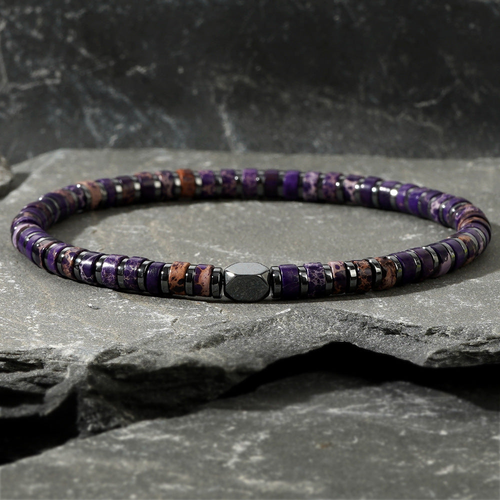 Wholesale Bohemian Style Color Natural Stone Bead String Bracelet