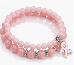 Wholesale pink crystal ribbon pendant bracelet