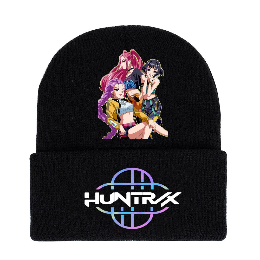 Wholesale kpop anime cartoon knitted hat Beanie