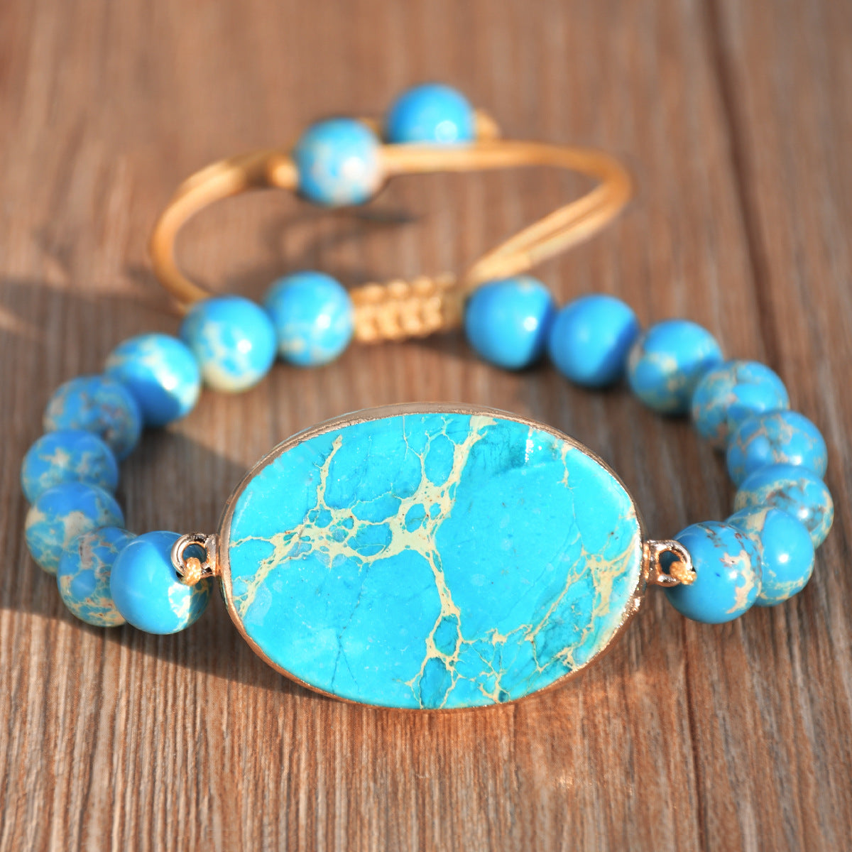 Wholesale Trendy Women' s Turquoise Bead Bracelet,  Multi-Layer Woven Crystal Bracelet,  Fashion Jewelry Accessory,  Gift for Boutique Resale